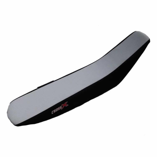 Housse de selle MX/ EN 2022 Bicolore Blanc Noir