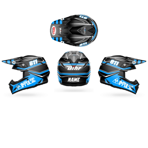 Kit déco casque BELL Moto-9 S FLEX personnalisable