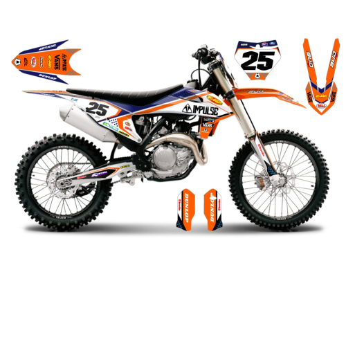 Kit déco motocross  KTM 350 SXF 2022 DUAL personnalisable