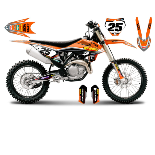 Kit déco motocross KTM 350 SXF OLD LINE personnalisable