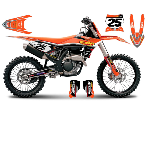 Kit déco motocross KTM 450 SXF 2024 LINE personnalisable