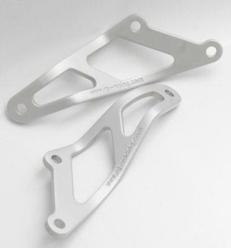 Patte de fixation de silencieux R&G RACING argent Honda CBR900RR