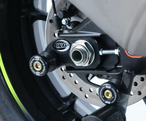 Pions de bras oscillant avec platine R&G RACING noir Suzuki GSX-R1000