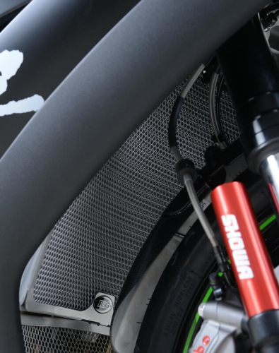 Protection de radiateur R&G RACING titane Kawasaki Ninja ZX-10R