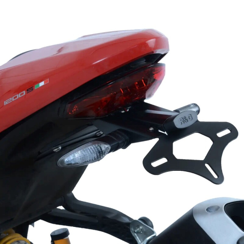 Support de plaque R&G RACING noir Ducati Monster 1200R (1)