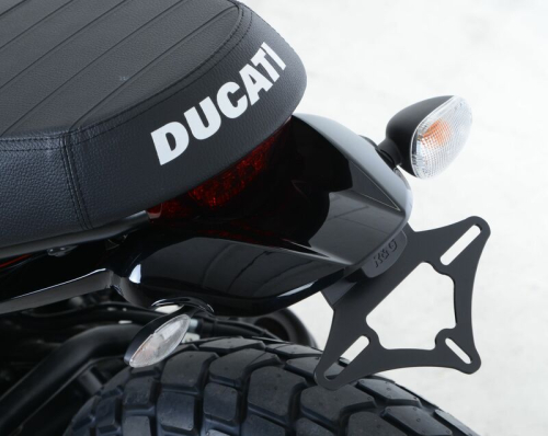 Support de plaque R&G RACING noir Ducati Scrambler Sixty2