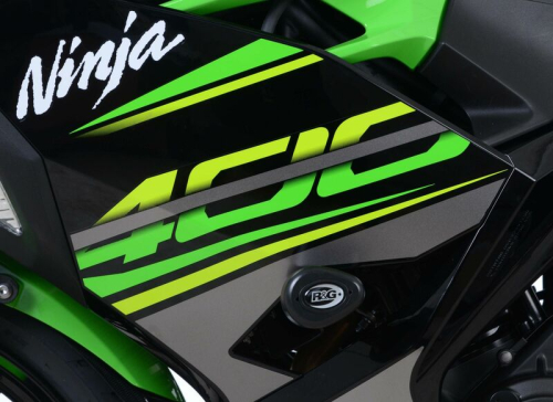 Tampon de protection R&G RACING Aero blanc Kawasaki Ninja 400/Z400