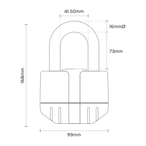 Antivol chaîne OXFORD Boss Alarm 16mm + chaine 12X2.0