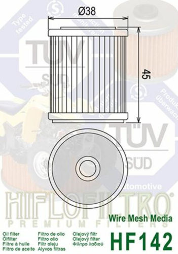 Filtre à huile HIFLOFILTRO - HF142