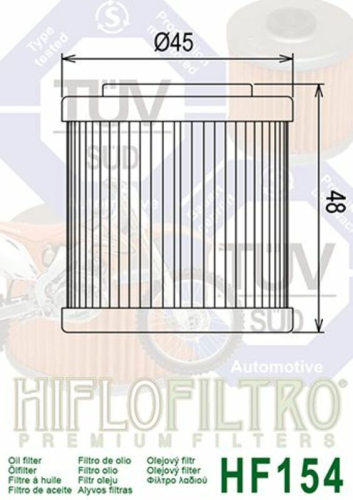 Filtre à huile HIFLOFILTRO - HF154 Husqvarna