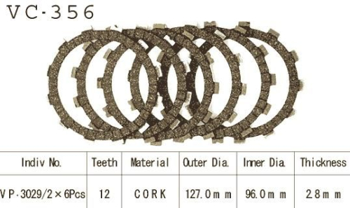 Kit Disques d'Embrayage Garnis Ltf 160 1991/2001