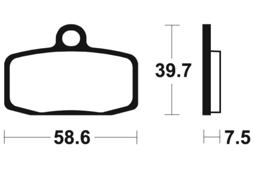 Plaquettes de frein TECNIUM MX/Quad métal fritté - MO385