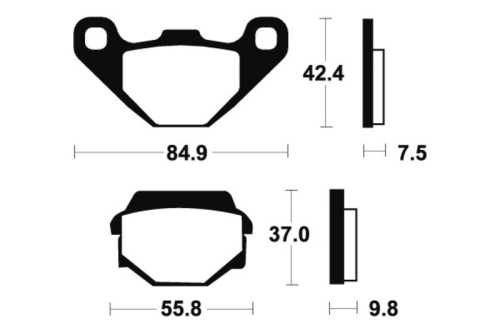 Plaquettes de frein TECNIUM MX/Quad métal fritté - MO86