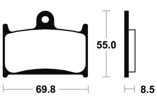 Plaquettes de frein TECNIUM Performance métal fritté - MF124