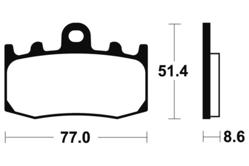 Plaquettes de frein TECNIUM Performance métal fritté - MF296