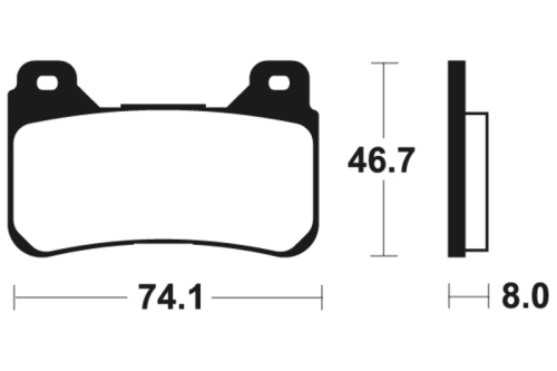 Plaquettes de frein TECNIUM Performance métal fritté - MF309