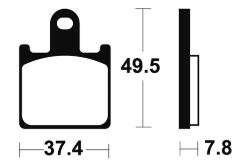 Plaquettes de frein TECNIUM Performance métal fritté - MF338