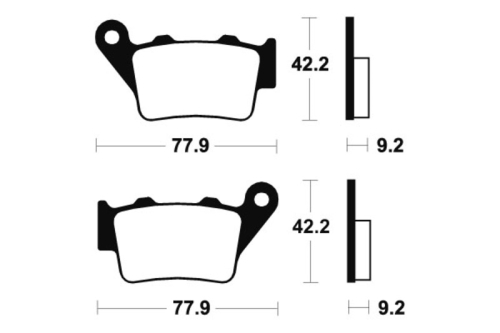 Plaquettes de frein TECNIUM Performance métal fritté - MR175