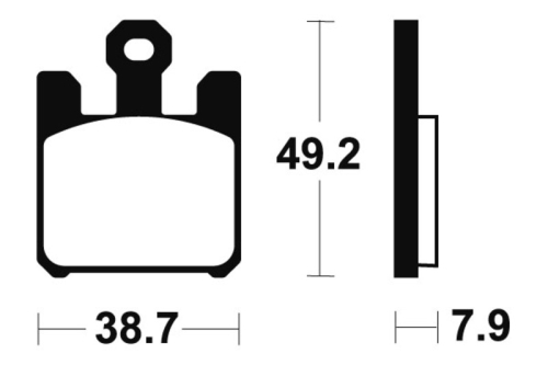 Plaquettes de frein TECNIUM Racing métal fritté - MSR288