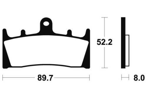 Plaquettes de frein TECNIUM Racing métal fritté carbone - MCR186