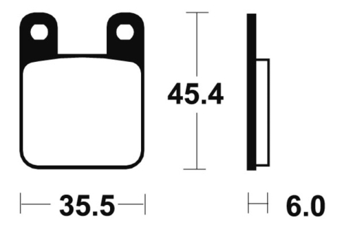 Plaquettes de frein TECNIUM Racing MX/Quad métal fritté - MOR59