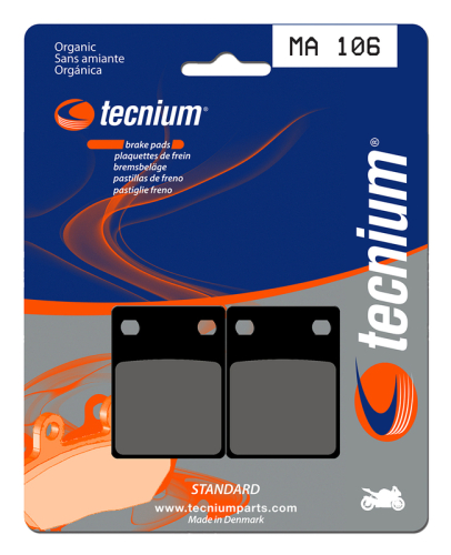 Plaquettes de frein TECNIUM route organique - MA106