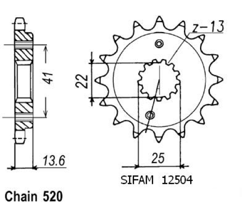 Pignon Racing - Zx-6r/9r 1998-2004 - 520 - 15 Dents - Similaire JTF1307