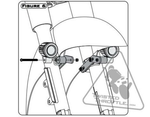 Support éclairage DENALI Honda Cruisers