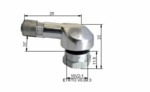 Valve pneumatique alu BIHR Ø11,5mm argent sachet de 10