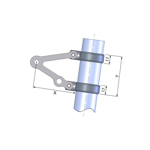 Support de phare LSL Ø 52 - sans support de clignotants