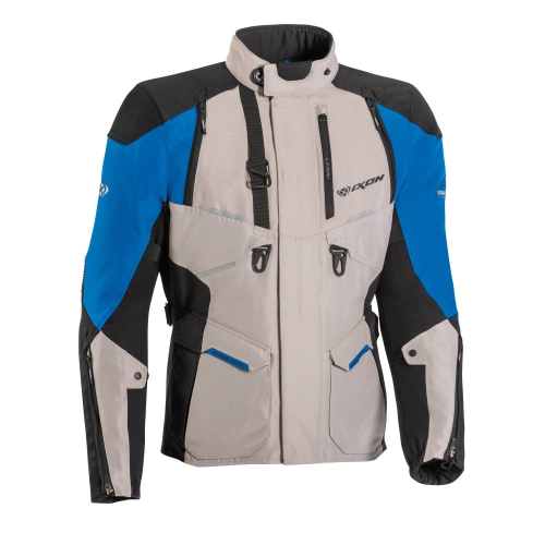 Blouson IXON Eddas Grege/Bleu/Noir MP