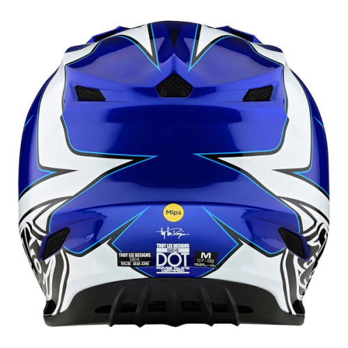 Casque Troy Lee Designs SE4 MATRIX Bleu