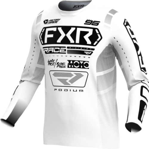 MAILLOT FXR PODIUM 2025 BLANC NOIR