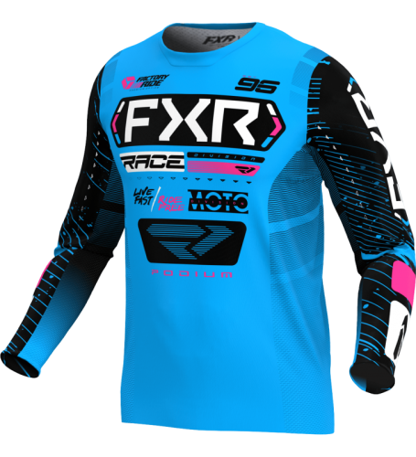 MAILLOT FXR PODIUM 2025 BLEU NOIR ROSE