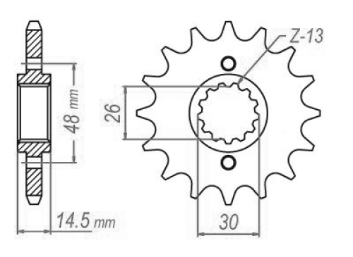 Pignon Honda - 530 - 18 Dents - Similaire JTF339 - Made in Germany