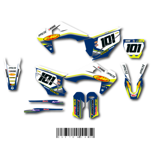 Kit déco HUSQVARNA 450 FC 2019-2022 LINE