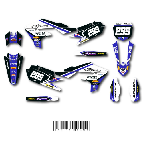 Kit déco YAMAHA 250 YZF 2019-2023 DUAL