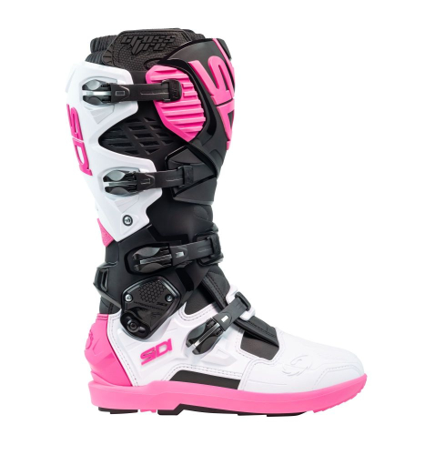 BOTTES CROSS SIDI CROSSFIRE 3 SRS NOIR/BLANC/ROSE