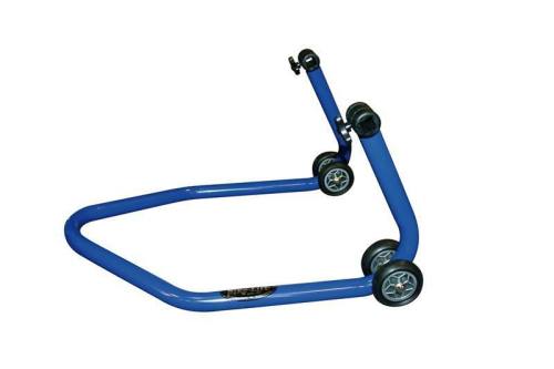 Béquille de stand arrière universelle BIKE LIFT bleu avec supports caoutchouc en "L"