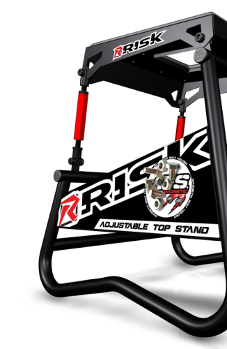 Lève moto RISK RACING A.T.S. inclinaison réglable avec plaque aimantée