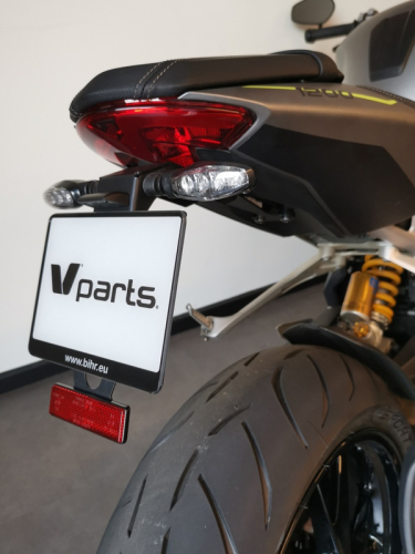 Support de plaque V PARTS - noir Triumph Speed Triple 1200