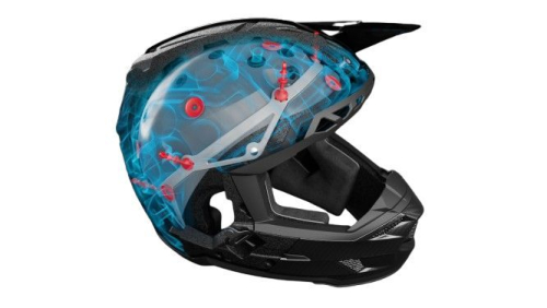 Casque 6D ATR-3 Wave Cyan Bleu Violet Brillant