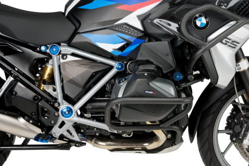 Bouchons de châssis Puig Noire en Aluminium - BMW 1250 GS