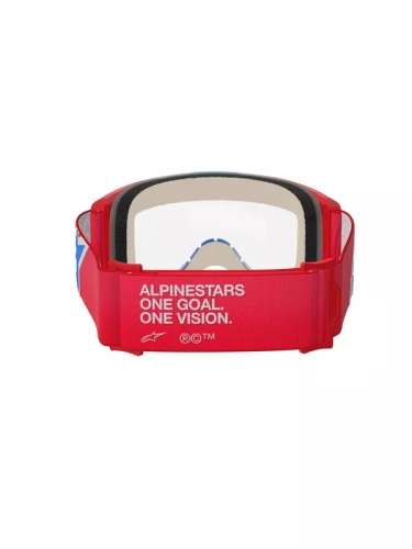 Masque Alpinestars Vision 5 Corp rouge/blanc/bleu ecran clair