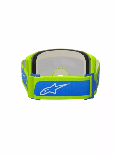 Masque Alpinestars Vision 5 Blaze jaune bleu écran miroir bleu