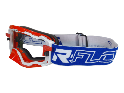 Masque R-FLOW Next Bleu / Blanc / Rouge - Ecran Mobile Transparent