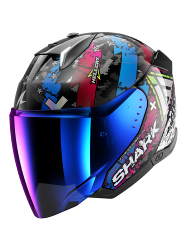 CASQUE SHARK SKWAL i3 JET HELLCAT BLEU